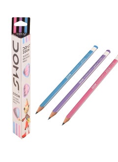 DOMS 12-Piece Zoom Graphite Pencils With 1 Sharpener And Eraser  - Image 1