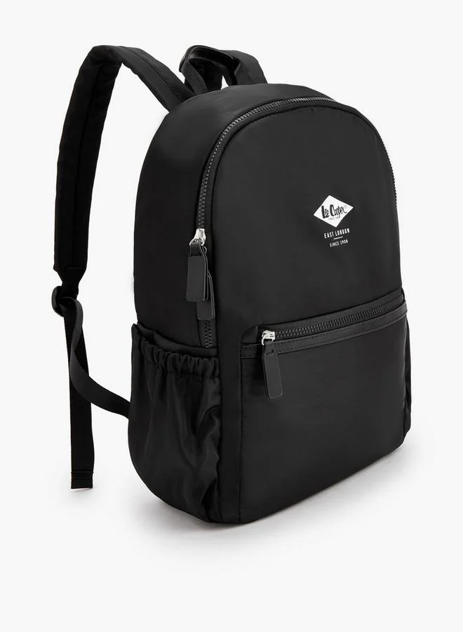 Lee Cooper  Logo Print School Backpack With Padded Shoulder Straps  | Best Price UAE