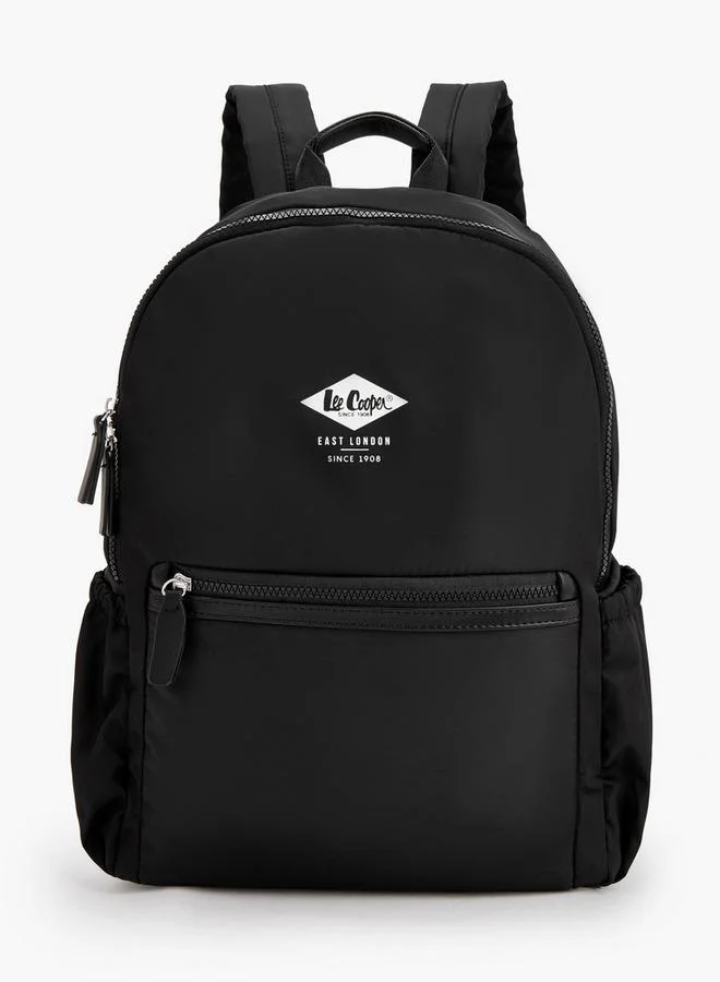 لي كوبر Logo Print School Backpack With Padded Shoulder Straps