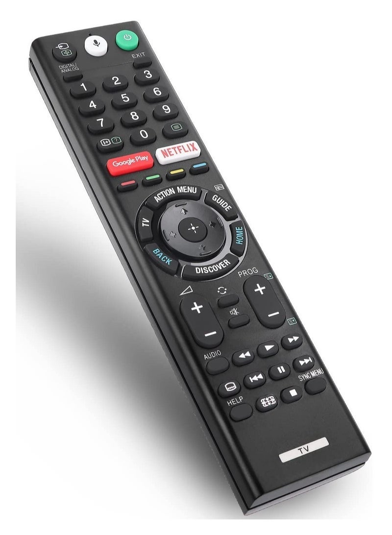 PopZa Universal Voice Remote Control for Sony Smart TV Bluetooth Controller All Sony Bravia LED OLED LCD 4K UHD HDTV HDR Android TV, with Google Play - Image 1