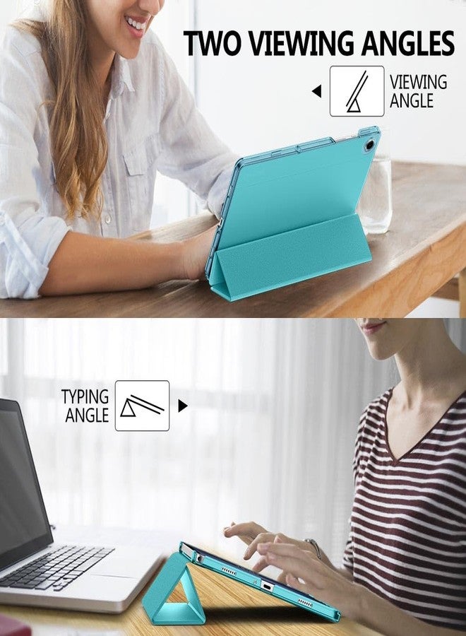 موكو جراب MoKo لجهاز Galaxy Tab A9+/A9 Plus مقاس 11 بوصة 2023، غطاء ذكي واقٍ رفيع مع غطاء خلفي شفاف من البولي كربونات الصلب لجهاز Tab A9 Plus اللوحي (SM-X210/X216/X218)، تنبيه/سكون تلقائي، أزرق سماوي - Image 5