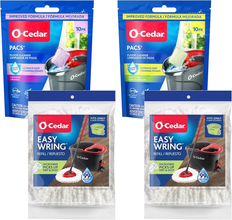 o cedar 2 Easywring Refills + 1 Citrus and 1 Lavender PACS (Variety Pack) - Image 1