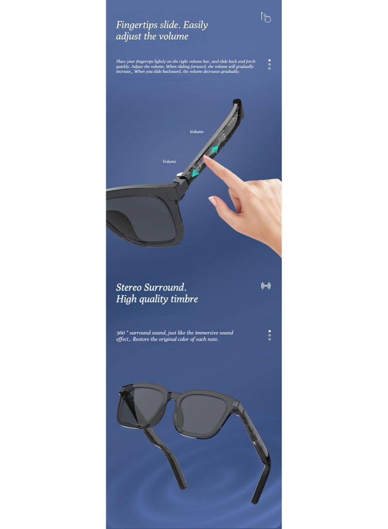 AI smart glasses, Bluetooth audio glasses, ai glasses, real-time translation, myopia glasses, listening to books, voice calls - Image 4