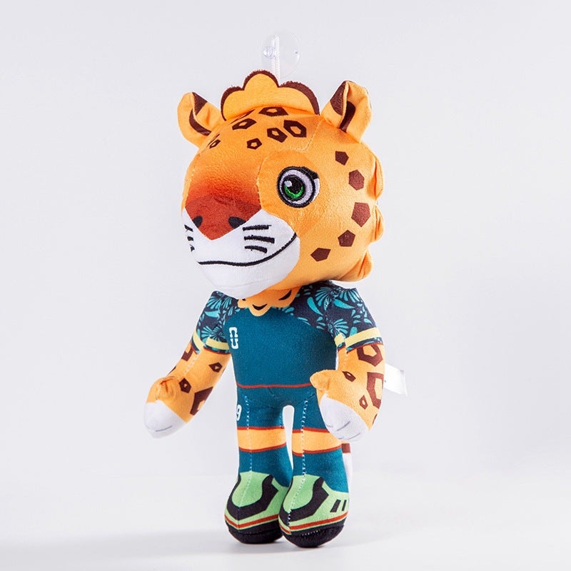 FIFA World Cup 2026 USA Canada Mexico Merchandise, Zayu Jaguar Mascot Plush Doll, Commemorative Souvenir Gift for Football Fans - Image 3