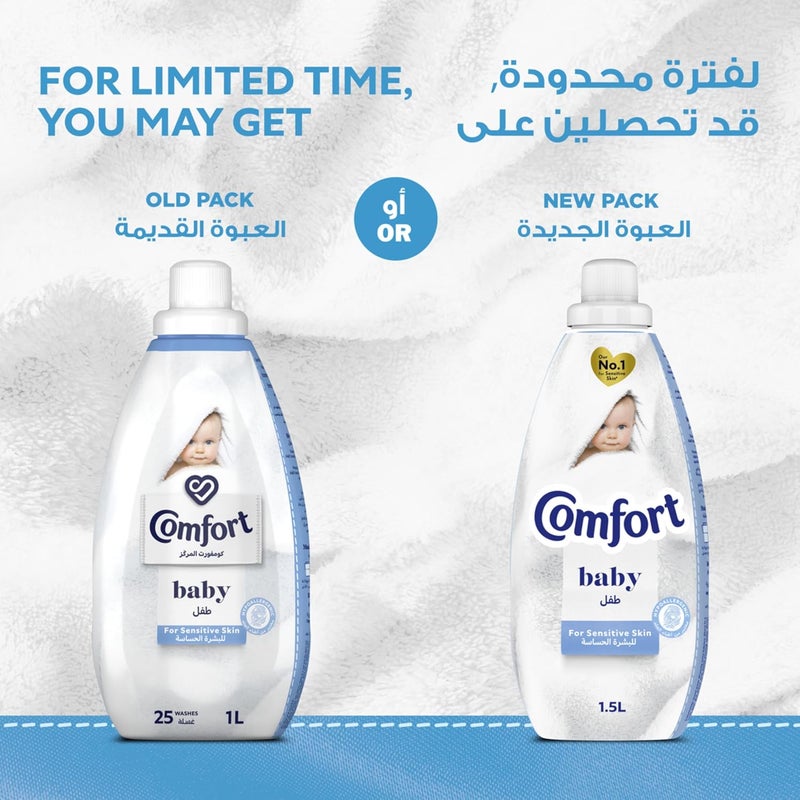 Comfort Concentrate Fabric Softener for Baby, 1L - Hypoallergenic for Sensitive Skin - Image 2