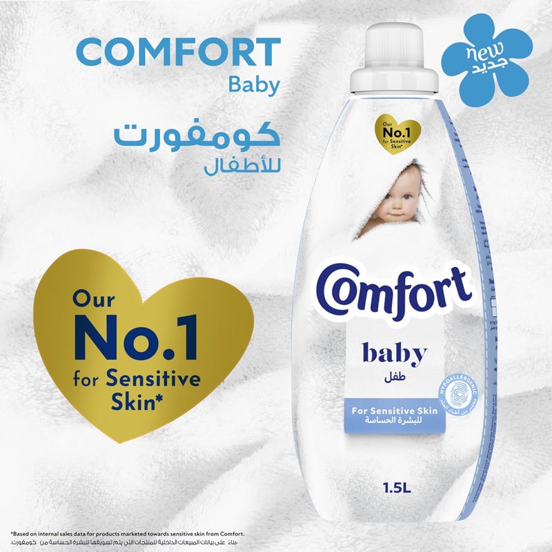 Comfort Concentrate Fabric Softener for Baby, 1L - Hypoallergenic for Sensitive Skin - Image 5