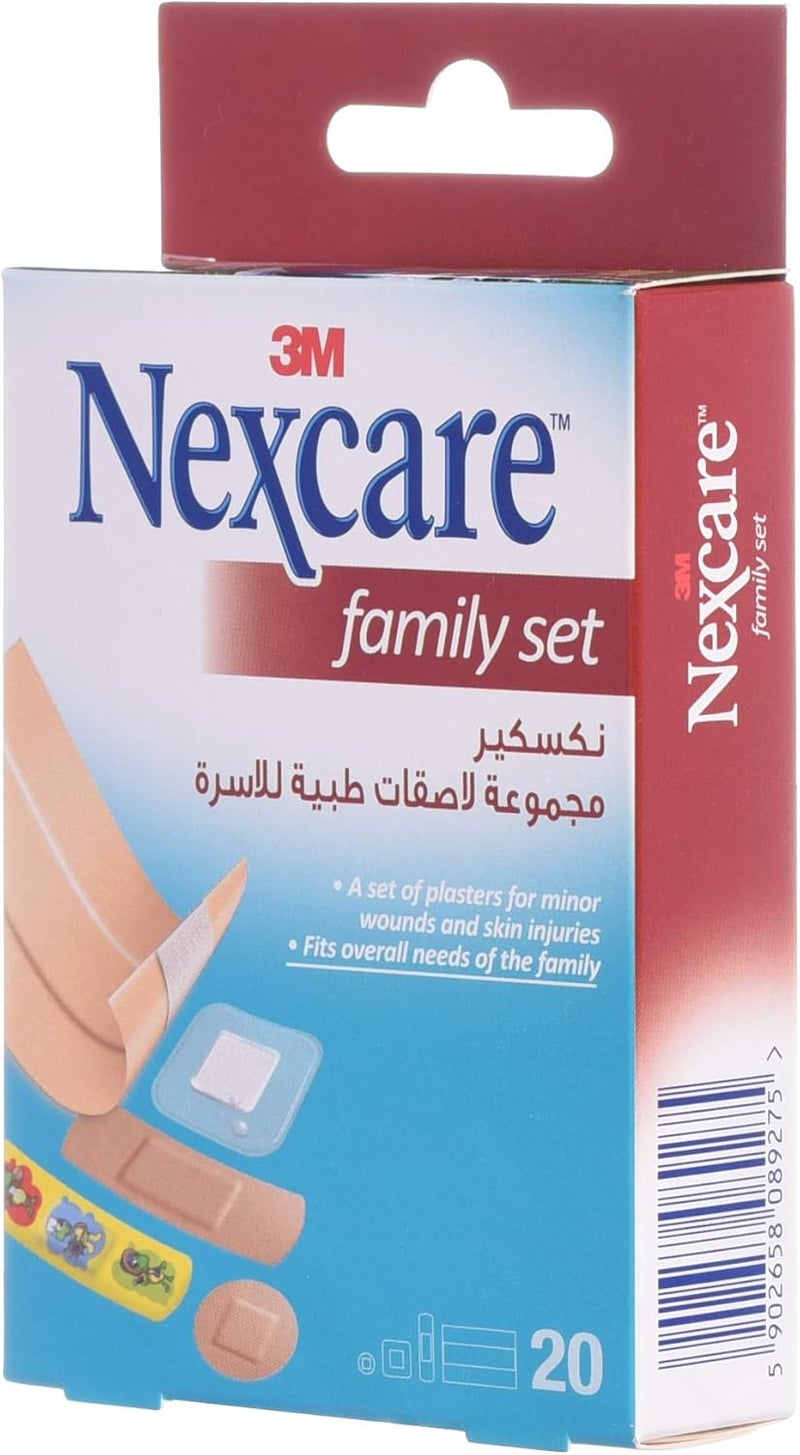 Nexcare مجموعة لاصقات نيكسيكير للعائلة - 20 قطعة - Image 3