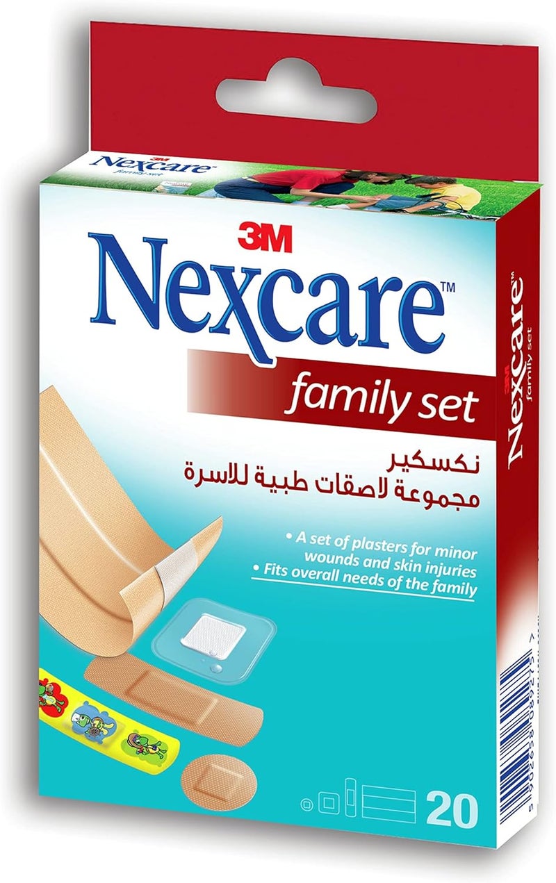 Nexcare مجموعة لاصقات نيكسيكير للعائلة - 20 قطعة - Image 4