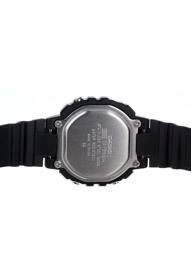 CASIO Women Youth Water Resistant Resin Digital Watch LA-20WH-1CDF - 35 mm - Black - Image 5