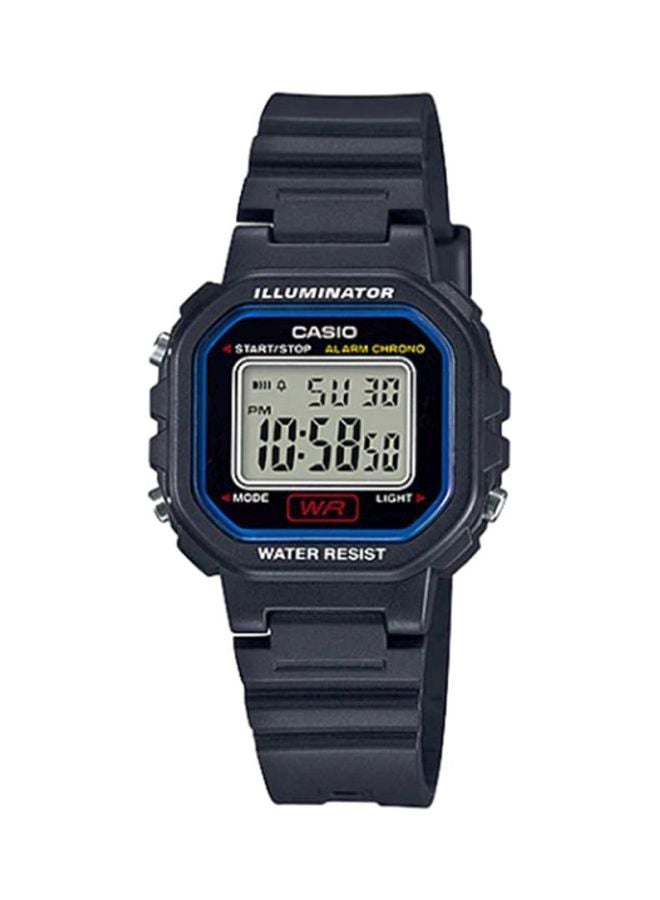 CASIO Women Youth Water Resistant Resin Digital Watch LA-20WH-1CDF - 35 mm - Black - Image 1