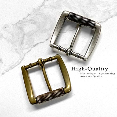 Belts.com Antiqued Brass Finish Single Prong Replacement Roller Belt Buckle, Fits 1-1/2" wide - Image 3