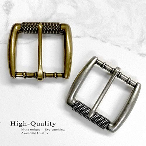 Belts.com Antiqued Brass Finish Single Prong Replacement Roller Belt Buckle, Fits 1-1/2" wide - Image 2