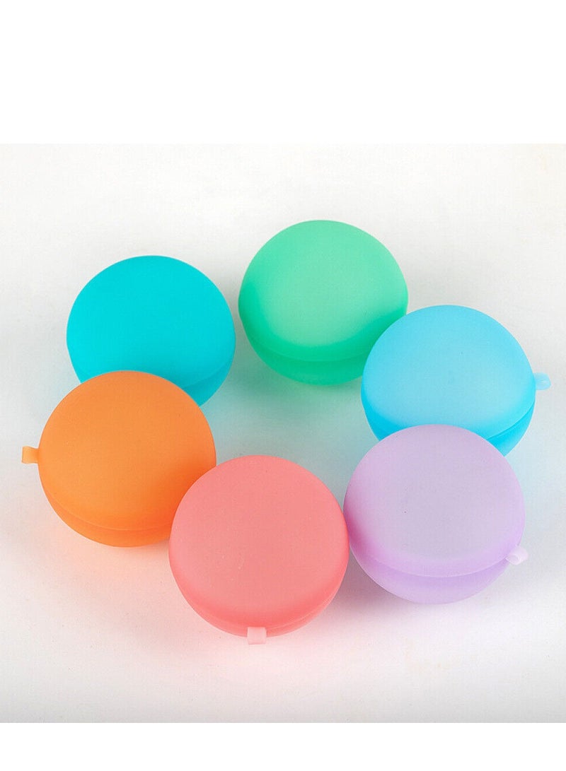 6 Pcs Silicone Reusable Water Balloons Balls