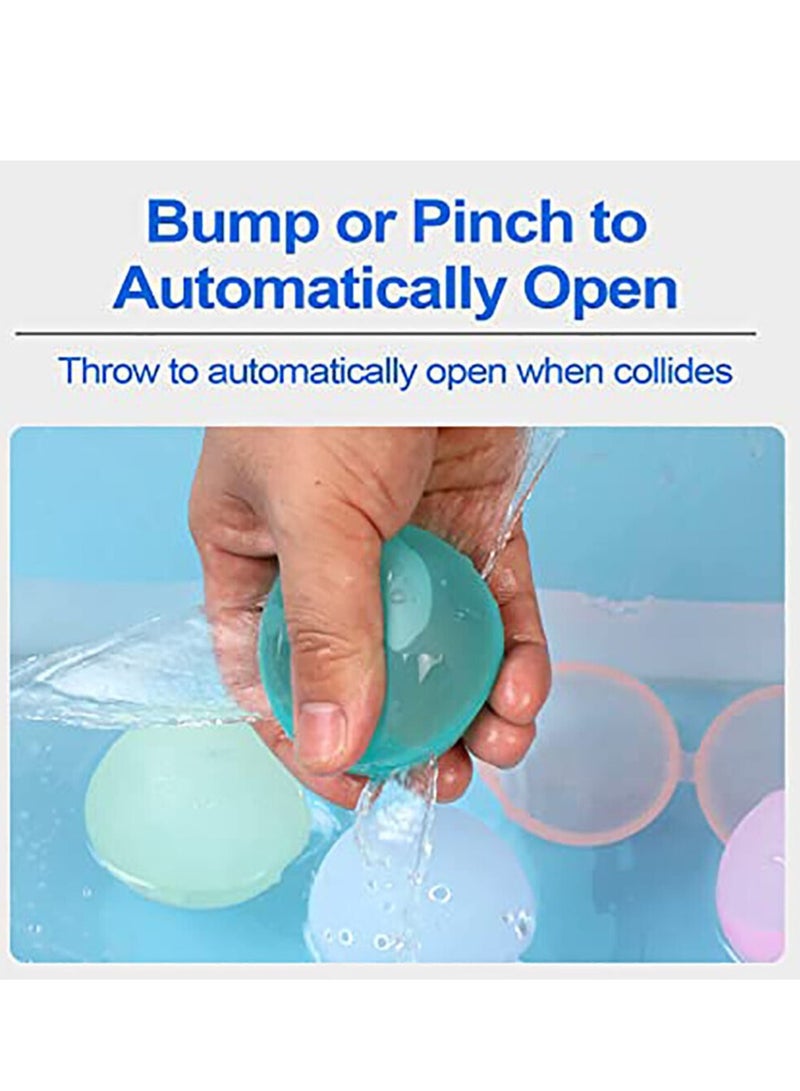 6 Pcs Silicone Reusable Water Balloons Balls