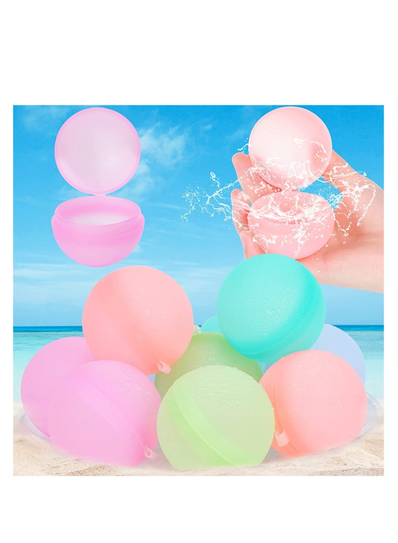 6 Pcs Silicone Reusable Water Balloons Balls