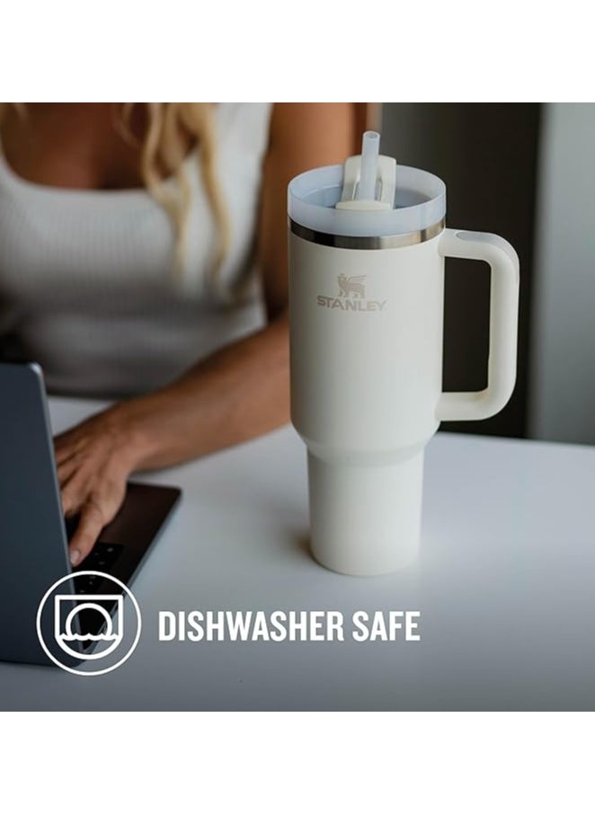 Stanley - Stanley Quencher H2.0 FlowState Tumbler 1.2L - Cold for 11 Hours - Iced for 48 Hours - Cup with Straw, Handle and Lid - Dishwasher Safe - Travel Mug for Cold or Hot Drinks - Cream Tonal - Image 1