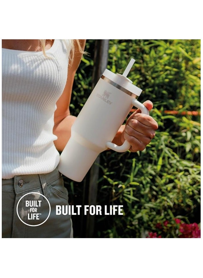 Stanley - Stanley Quencher H2.0 FlowState Tumbler 1.2L - Cold for 11 Hours - Iced for 48 Hours - Cup with Straw, Handle and Lid - Dishwasher Safe - Travel Mug for Cold or Hot Drinks - Cream Tonal - Image 1