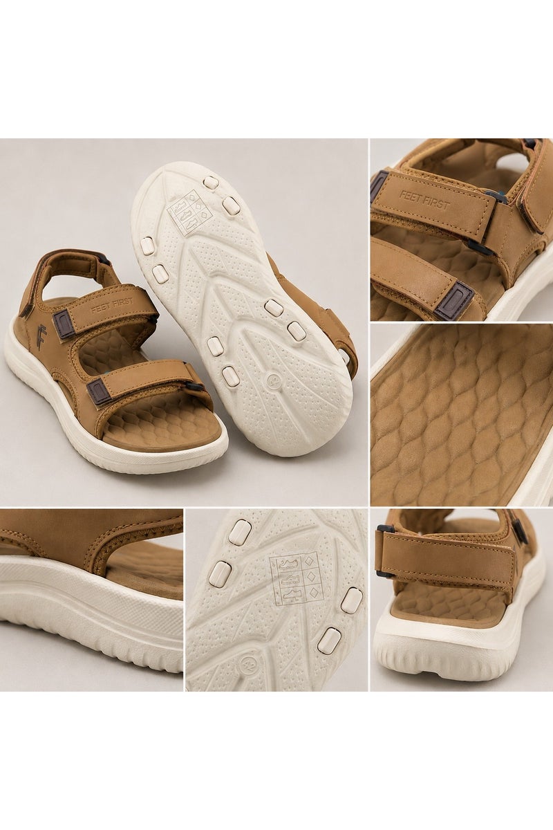 Feet First Men’s Sports Sandals with Adjustable Velcro Straps – Lightweight Comfort Outdoor Walking Sandals - Image 3