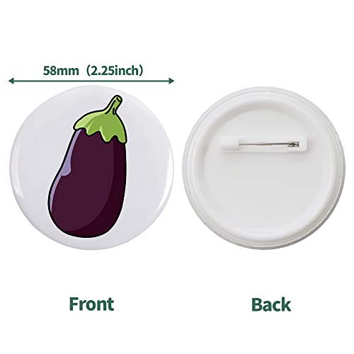 Mostme 200 Sets 58mm/2.25 inch Button Supplies Button Parts for Buttons Maker Machine 58mm, Round Badge Blank Buttons Pins, Includes Plastic Pin Back Cover, Metal Cover, Clear Film&Blank Paper - Image 4