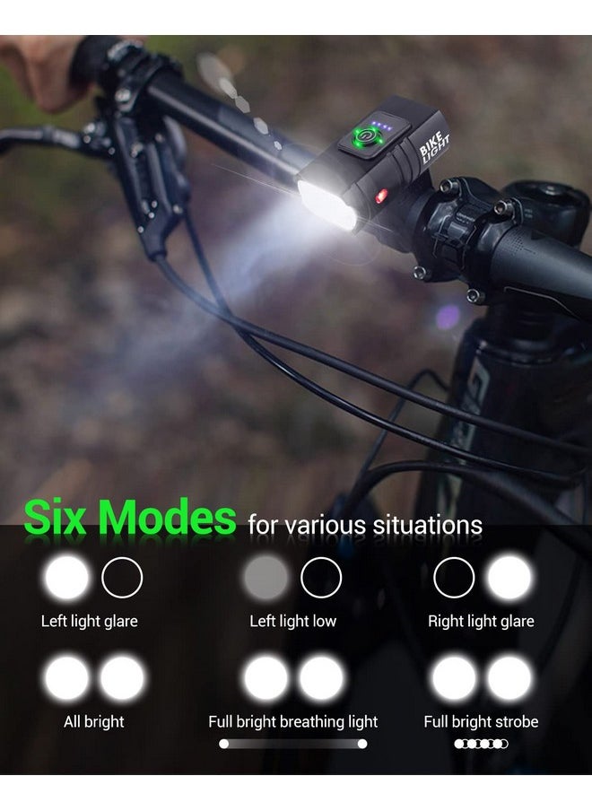 Victoper - Bike Light High Lumens Super Bright Bicycle Light 6+4 Modes Usb Rechargeable Bike Headlight & Tail Light Set Waterproof Safety Bike Front & Rear Light For Road Mountain Night Riding - Image 1
