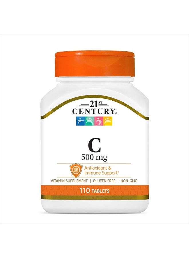21st Century C 500 Mg Tablets, 110 Count - Image 1