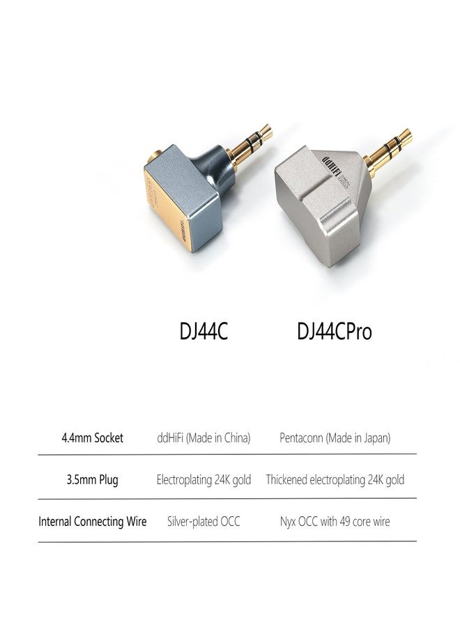 DD محول DD ddHiFi DJ44CPro المتقدم 4.4 مم أنثوي إلى 3.5 مم ذكري، مع مقبس سماعة Pentaconn وسلك توصيل داخلي Nyx - Image 5