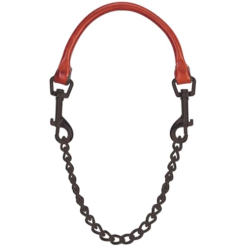 Weaver Leather Livestock Leather Chain Goat Collar Chestnut 24Inch - Image 1