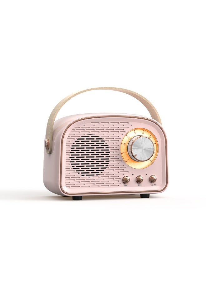NIBEMINENT Retro Bluetooth Speaker Mini Portable Portable Small Subwoofer High Volume With Hand Gift Radio  - Image 1