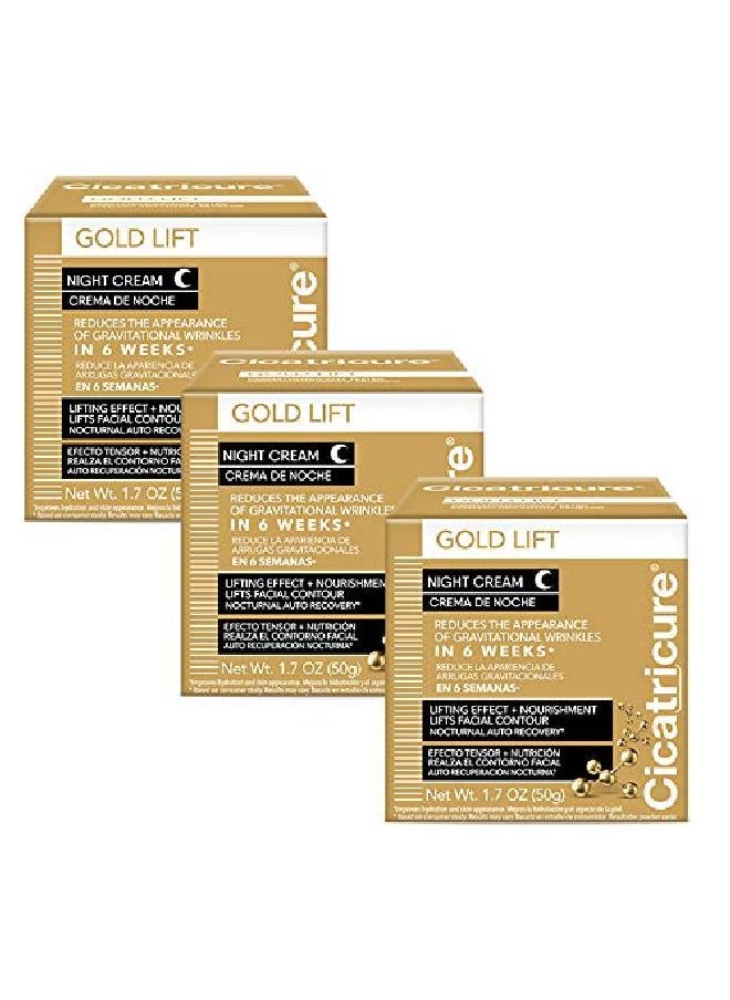 CICATRICURE - Gold Light Night Cream Three Pack - Image 1