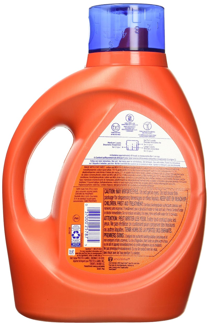 Tide hygienic clean heavy 10x duty liquid laundry detergent, original, 92 oz bottle - Image 2