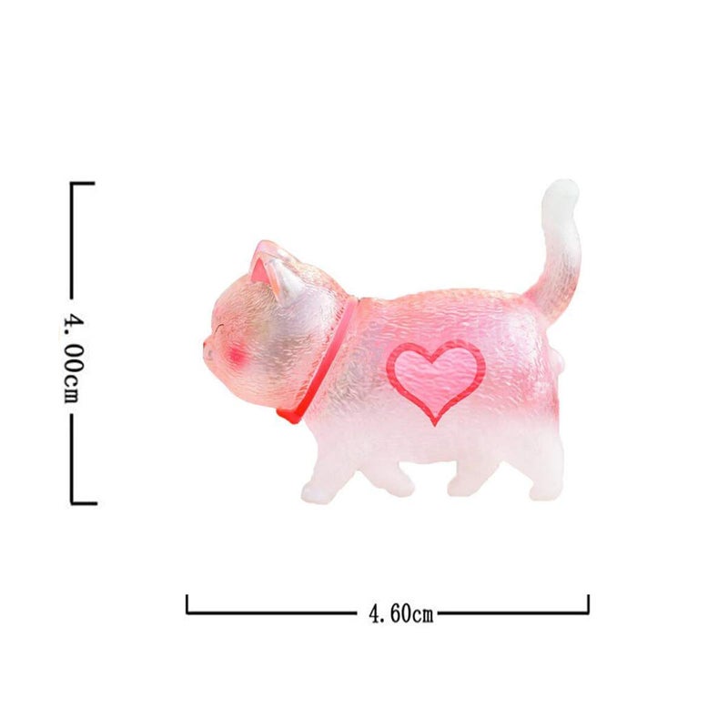 Halloluck 9 Pcs Colorful Cute Miniature Cat Figure Animal Cat Characters Decor Mini Figure Collection Decor, Cake Topper, Plant, Automobile Decoration,Landscape Scenes - Image 4