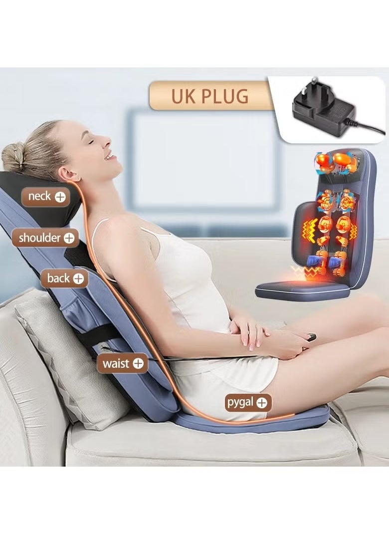 XiuWoo Body Massager with Heat Deep Kneading Back Massage Chair Pad with Adjustable Intensity Shiatsu Chair Massager to Relax Full Body Muscle  - Image 1
