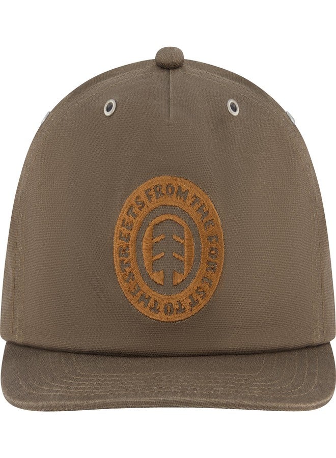 إيليمنت قبعة بيسبول من إيليمنت، تصميم منخفض للبالغين بحافة مستقيمة، لون بني داكن، مقاس واحد - Image 1