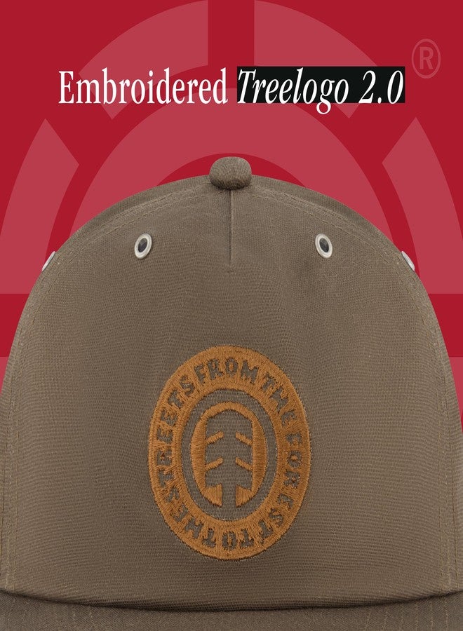 إيليمنت قبعة بيسبول من إيليمنت، تصميم منخفض للبالغين بحافة مستقيمة، لون بني داكن، مقاس واحد - Image 3