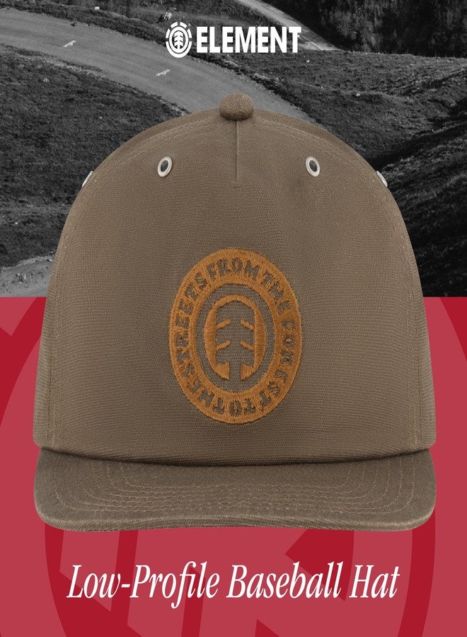إيليمنت قبعة بيسبول من إيليمنت، تصميم منخفض للبالغين بحافة مستقيمة، لون بني داكن، مقاس واحد - Image 2