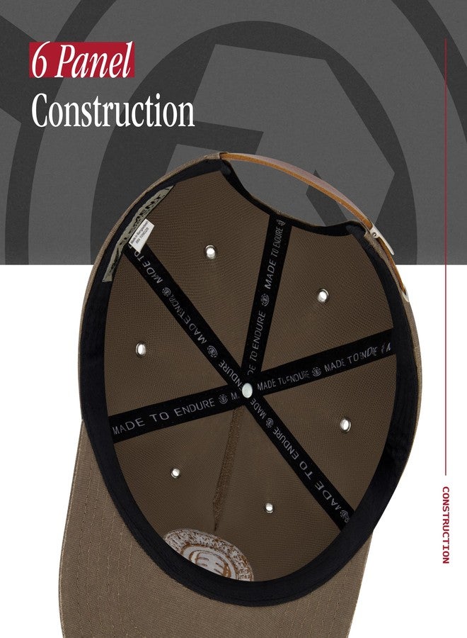 إيليمنت قبعة بيسبول من إيليمنت، تصميم منخفض للبالغين بحافة مستقيمة، لون بني داكن، مقاس واحد - Image 5
