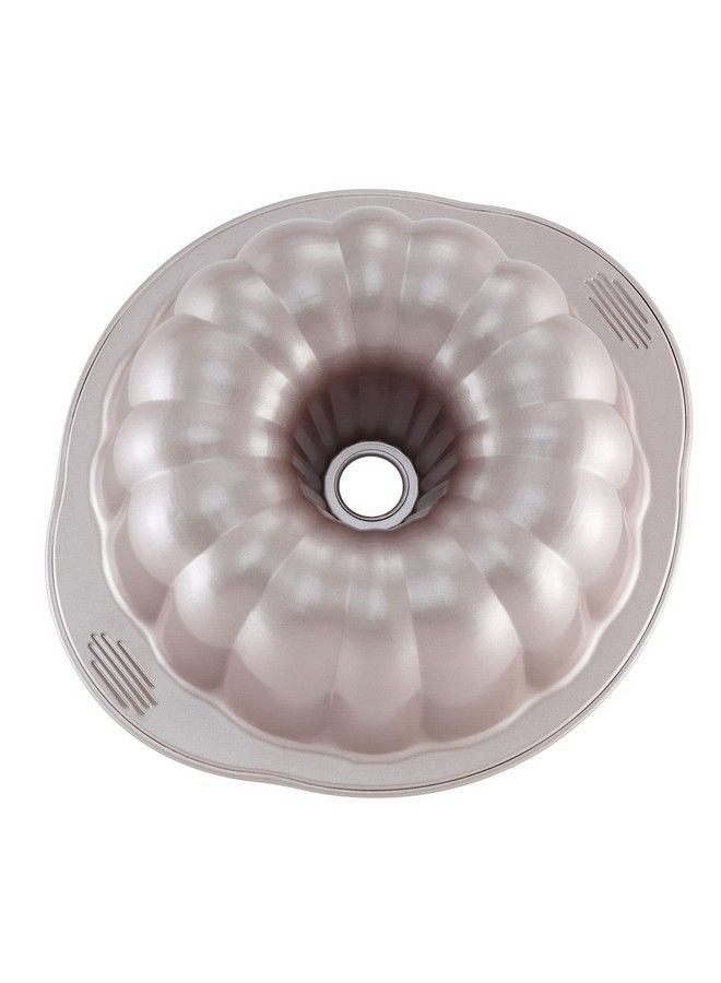 chefmade Tube Cake Pan 9.5Inch Nonstick Pumpkinshaped Tube Pan For Oven Baking (Champagne Gold) - Image 1