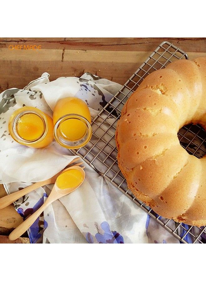 chefmade Tube Cake Pan 9.5Inch Nonstick Pumpkinshaped Tube Pan For Oven Baking (Champagne Gold) - Image 5