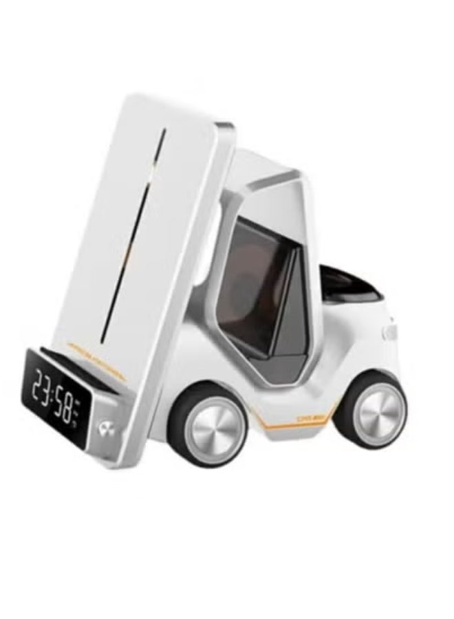 تايجر Universal Wireless Charging Station – White Slim Fast Charging Dock for iPhone, Samsung Galaxy, AirPods & Other Qi-Enabled Devices | Smart Safety Chip, Anti-Slip Base & Minimalist Design | Lightweight Portable Wireless Charger for Home, Office & Travel Use - Image 1