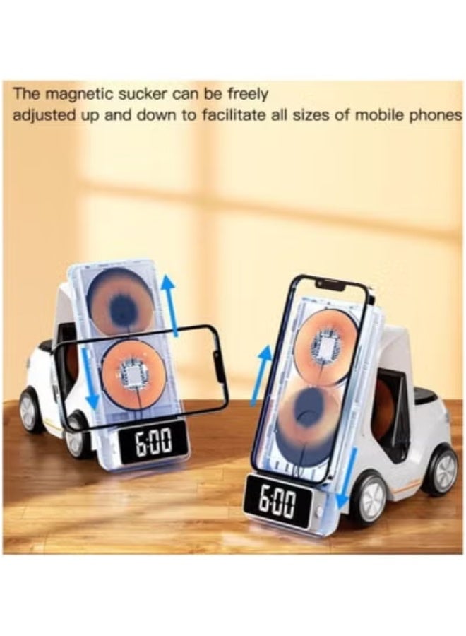 تايجر Universal Wireless Charging Station – White Slim Fast Charging Dock for iPhone, Samsung Galaxy, AirPods & Other Qi-Enabled Devices | Smart Safety Chip, Anti-Slip Base & Minimalist Design | Lightweight Portable Wireless Charger for Home, Office & Travel Use - Image 4