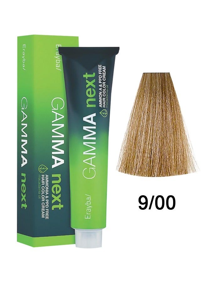 Erayba Gamma Next Ammonia Free Permanent Hair Dye100ml 9/00 Very Light Blonde - Image 1
