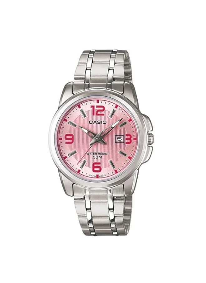CASIO Women's Analog Display Watch With Silver Stainless Steel Strap - LTP-1314D-5AVDF