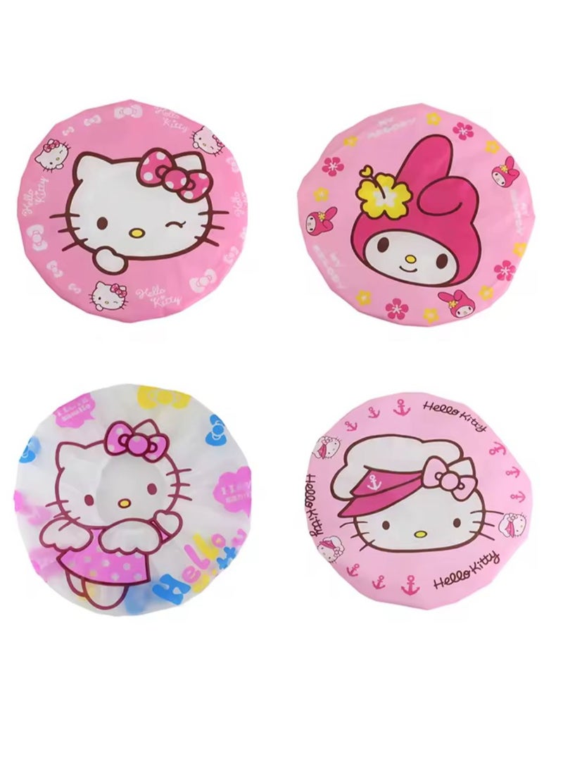 Waterproof Flexible Reusable Shower Hair Bonnet for Hair Protection Multicolor - Image 2