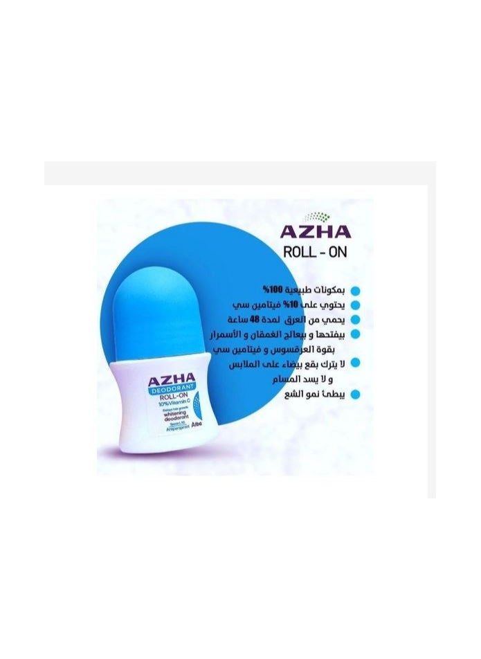 AZHA Deodorant Roll for bleaching and delaying hair growth from Azha, 60 ml  - Image 1