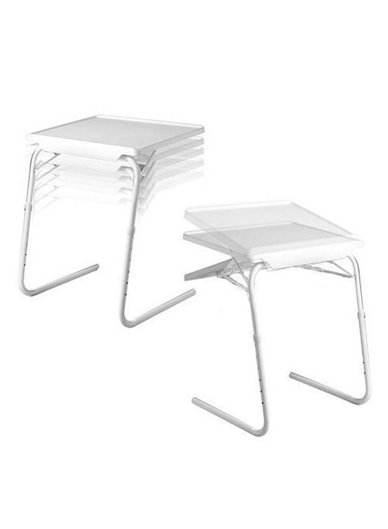 Table Mate Foldable Portable Adjustable Tray Table Laptop Desk Table Bed Office Mate Tv Dinner - Image 2