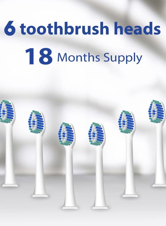 MySmile Electric Toothbrush Replacement Heads, 6 Packs (White) - Image 3