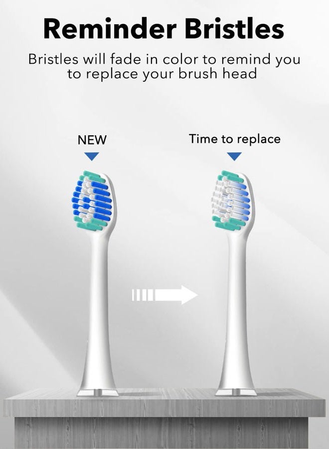 MySmile Electric Toothbrush Replacement Heads, 6 Packs (White) - Image 2