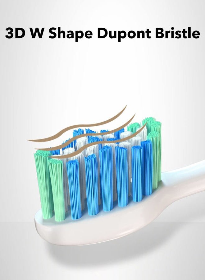 MySmile Electric Toothbrush Replacement Heads, 6 Packs (White) - Image 4