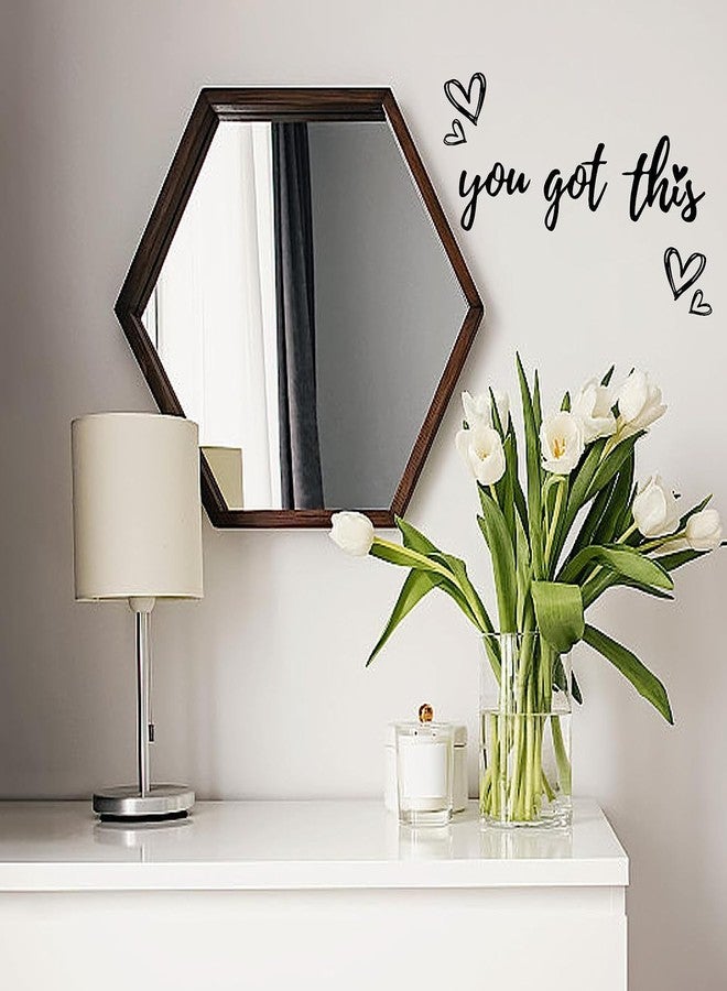 PLIGREAT You Got This Quotes Wall Stickers, Peel and Stick Wall Decals, Removable Vinyl Art Letters Walls Sticker for Bedroom Living Room Home Office Decorations Indoor Window Art Decor - Image 2