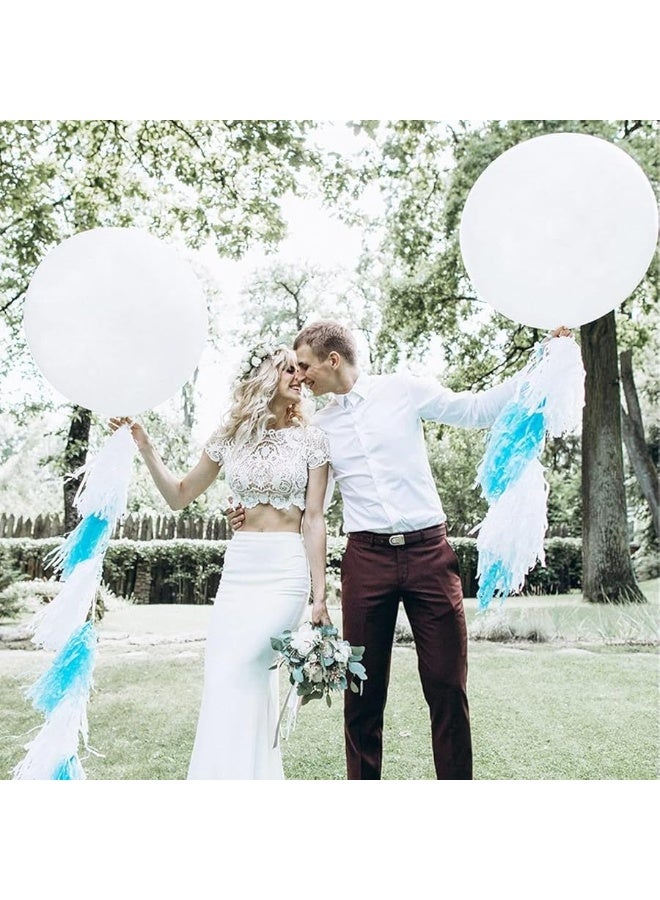 kockuu 15pcs Latex Big Balloons 24 Inch White Large Balloons Giant Heavy Duty Balloons for Wedding Baby Shower Birthday Party New Year's Day Decorations - Image 1
